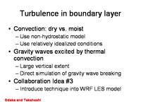 Turbulence in boundary layer