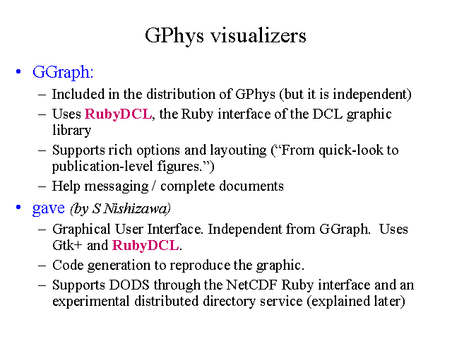 GPhys visualizers