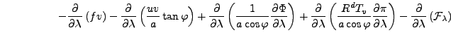 $\displaystyle \hspace{5em} - \DP{}{\lambda} \left( fv \right) - \DP{}{\lambda} ...
...i} \DP{\pi}{\lambda} \right) - \DP{}{\lambda} \left( {\cal F}_{\lambda} \right)$