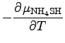 $\displaystyle - \DP{\mu_{\rm NH_4SH}}{T}$