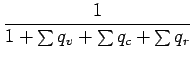 $\displaystyle \Dinv{1 + \sum q_{v} + \sum q_{c} + \sum q_{r}}$