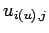 $\displaystyle u _{i(u),j}$