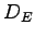 $\displaystyle D_{E}$