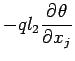 $\displaystyle - ql_{2}\DP{\theta }{x_{j}}$