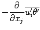 $\displaystyle - \DP{}{x_{j}} \overline{u_{i}^{\prime} \theta^{\prime}}$